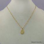 14KGP RETRO STEEL NECKLACE