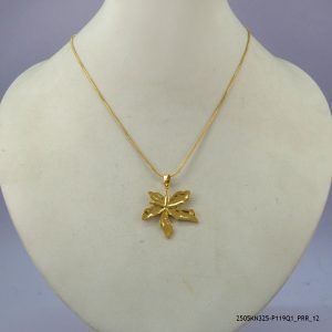 14KGP RETRO STEEL NECKLACE