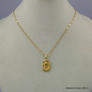 14KGP ROSE STEEL NECKLACE