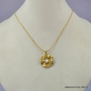 18KGP RETRO STEEL NECKLACE