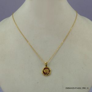 18KGP ELEGANT STEEL NECKLACE