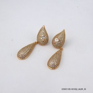 18KGP LUXURY CRYSTAL EARRINGS