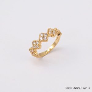 18KGP CRYSTAL FLOWER BAND