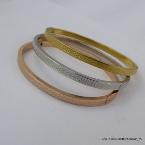 3PC 3 COLOR GP RING BANGLE