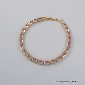 18KGP CRYSTAL TENNIS BRACELET