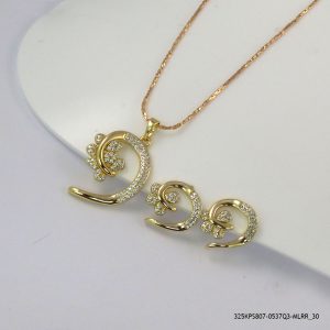 14KGP ELEGANT ZIRCON PEDANT/S