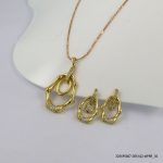 14KGP EURO ZIRCON PEDANT SET
