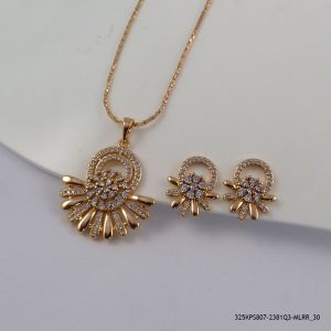 18KGP ELEGANT ZIRCON PEDANT/S