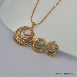 18KGP LUXURY ZIRCON PEDANT SET
