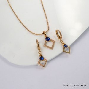 18KGP SYN SAPP COLOR PEDANT/S