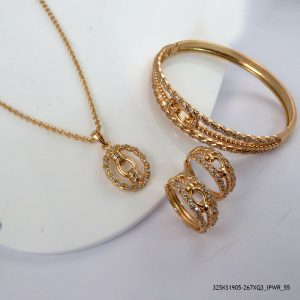 18KGP MIRCO CRYSTAL SET