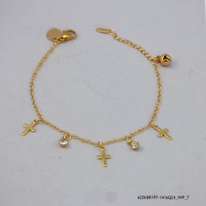 18KGP CROSS CHARMS BRACELETS