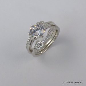 ELEGANT 3PC ZIRCON RING