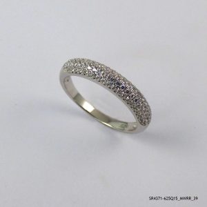 CLUSTER ZIRCON SILVER BAND