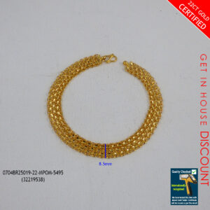 Mens Mesh Gold Bracelet