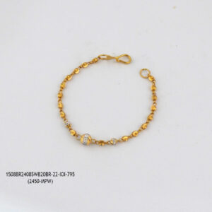 Kids 2Tonn Gold Ball Bracelet