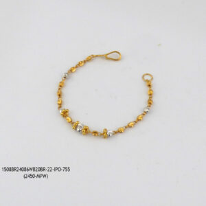 Kids 2Tonn Gold Ball Bracelet