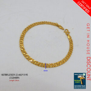Mens Cowboy Gold Bracelet