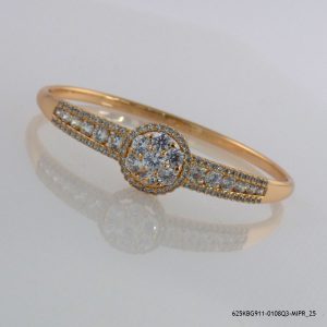 18KGB Zircon Halo Bangle