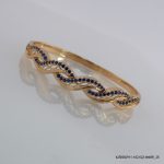 18KGP Sapphire Zircon Bangle