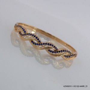 18KGP Sapphire Zircon Bangle