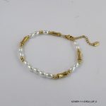14KGP Beaded Steel Bracelet