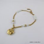 14KGP Beaded Heart Bracelet