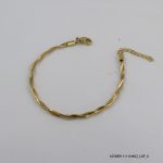 14KGP Plaited Steel Bracelet