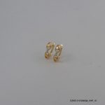 2 Color 18KGP U Zircon Hoops