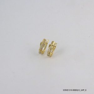 14KGKP Zircon U Hoops