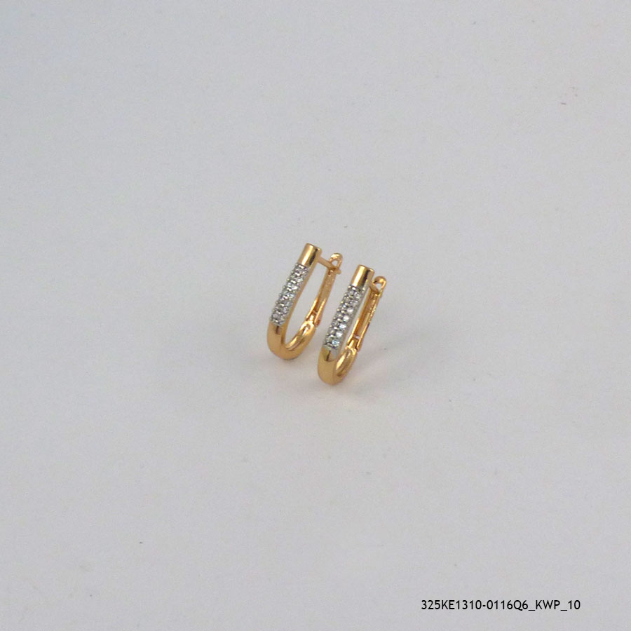 2Color 18KGP U Hoops