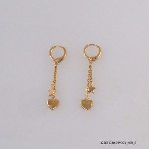 18KGP Dangling Hoops