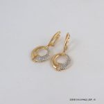 2Color 18KGP Dangling Hoops