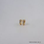 2Color 18KGP Zircon Hoops