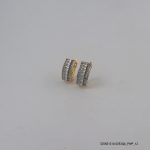 2 Color 18KGP U Zircon Hoops