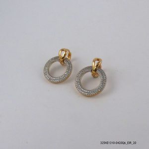 2Color 18KGP Luxury U Hoops