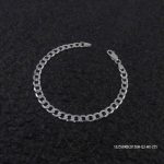 RP Sterling Silver Curb 150 Mens Bracelet