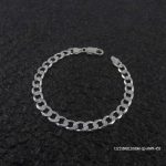 RP Sterling Silver Curb 180 Mens Bracelet