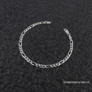 RP Sterling Silver Figaro 100 Unisex Bracelet