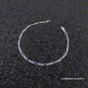 RP Sterling Silver Figaro 60 Unisex Bracelet