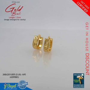 Clip On Gold Bali