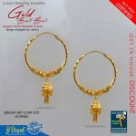 Luxury Dangling Jhumkha Gold Bali