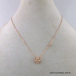 RGP Silver Dangling Zircon Necklace