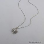 925 Sterling Silver Rose Zircon Necklace