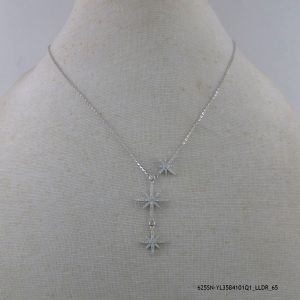 925 Sterling Silver Zircon Cosmic Necklace