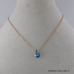 18KGP Aqua Crystal Necklace