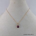18KGP Amethyst Crystal Necklace