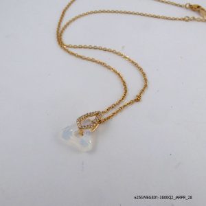18KGP Crystal Matt Finish Necklace
