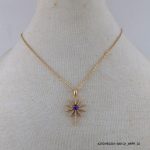 18KGP Amethyst AB Crystal Necklace