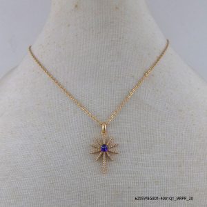 18KGP Amethyst AB Crystal Necklace